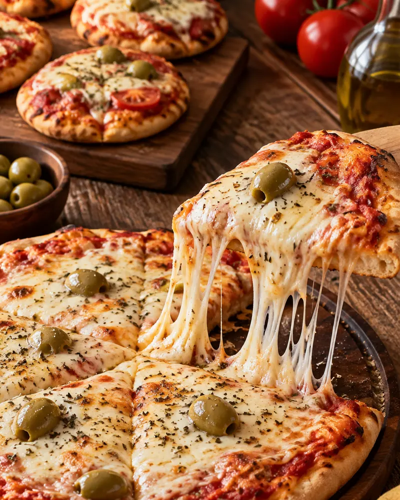 Pizzetas de mozzarella (por docena)